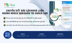 Chuyên Viết Báo Cáo, Khóa Luận Ngành Khách Sạn/Quản Trị Khách Sạn tại ECCP