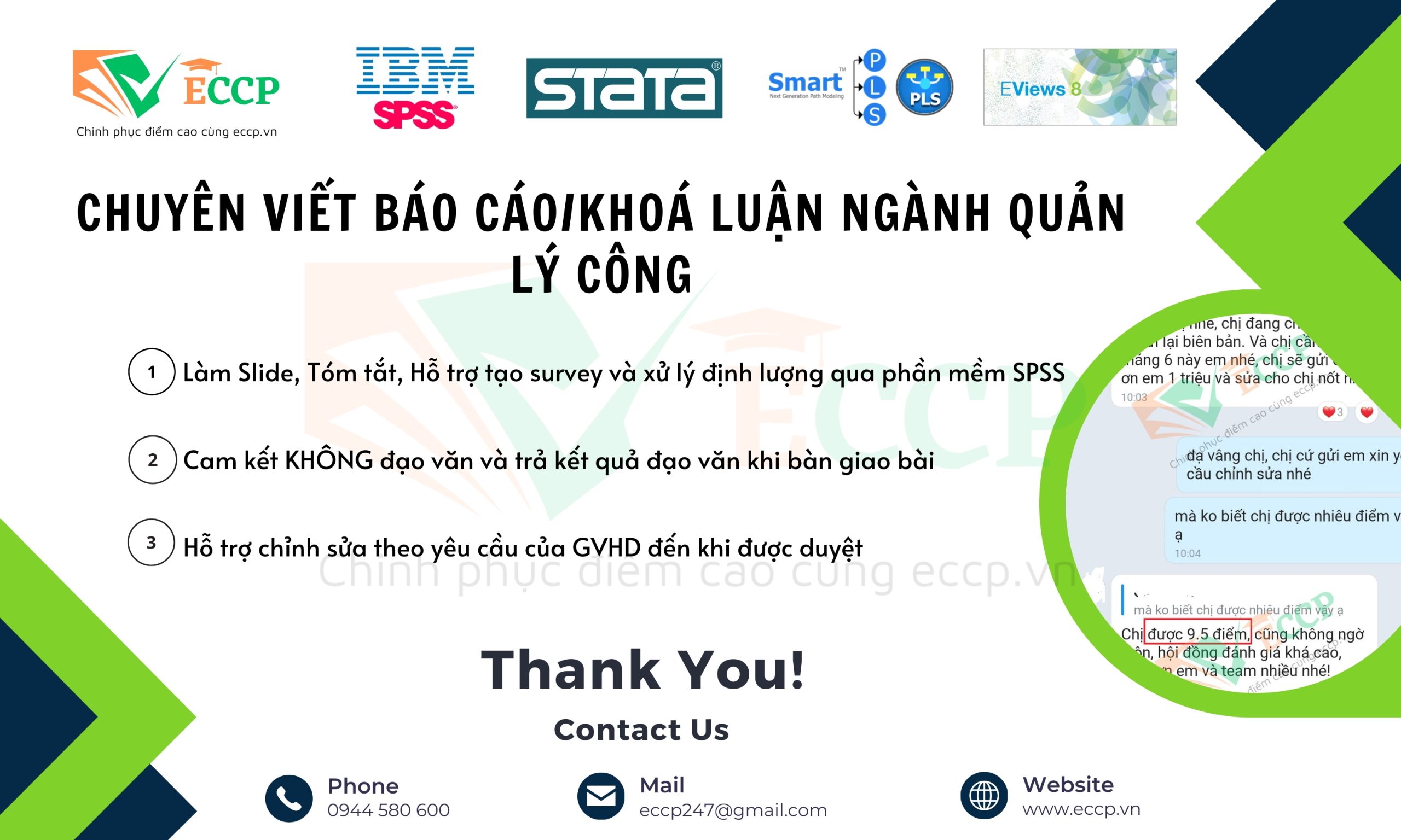 Viết Báo Cáo, Khóa Luận Ngành Quản Lý Công – Dịch Vụ Uy Tín tại ECCP