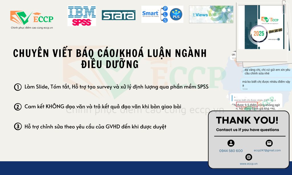 Viết Báo Cáo, Khóa Luận Ngành Điều Dưỡng – Chất Lượng, Uy Tín tại ECCP