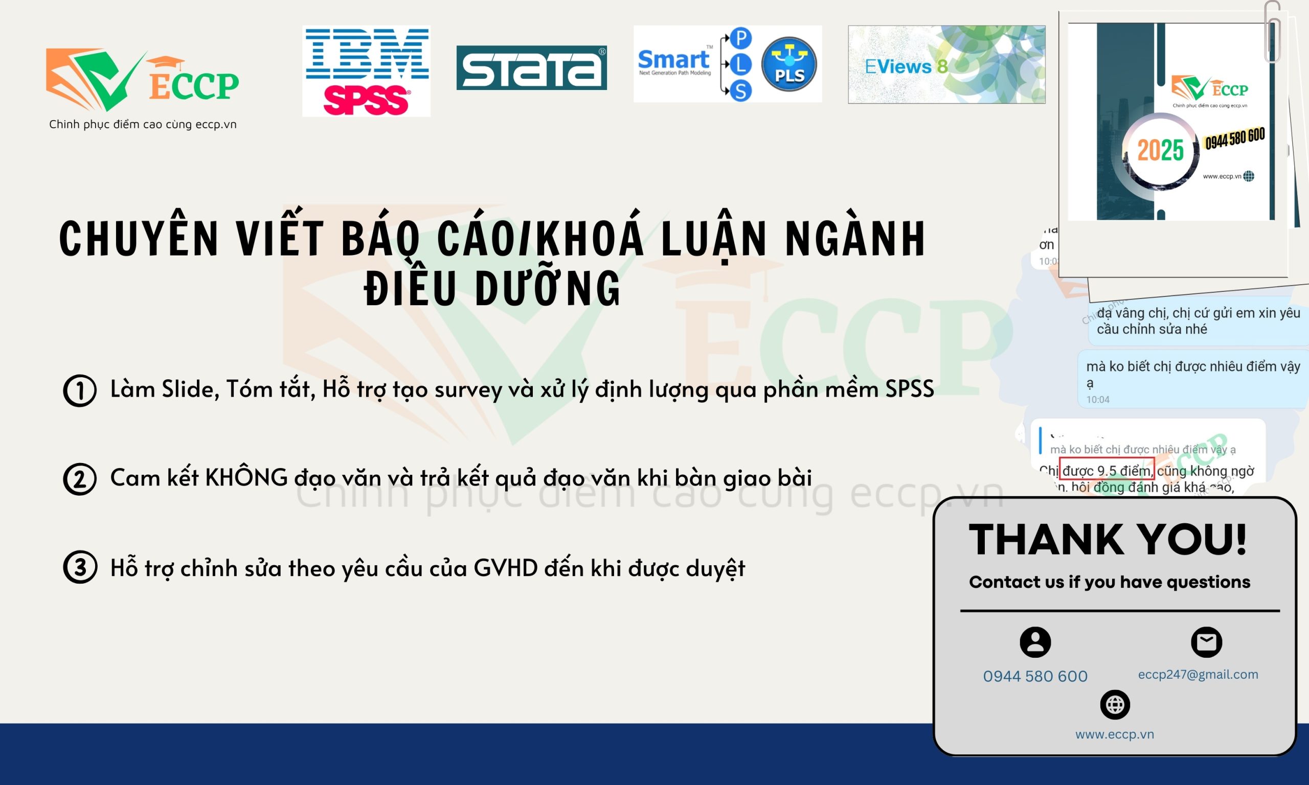 Viết Báo Cáo, Khóa Luận Ngành Điều Dưỡng – Chất Lượng, Uy Tín tại ECCP